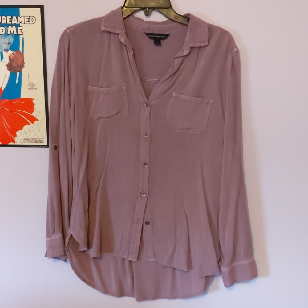Dusty purple button down